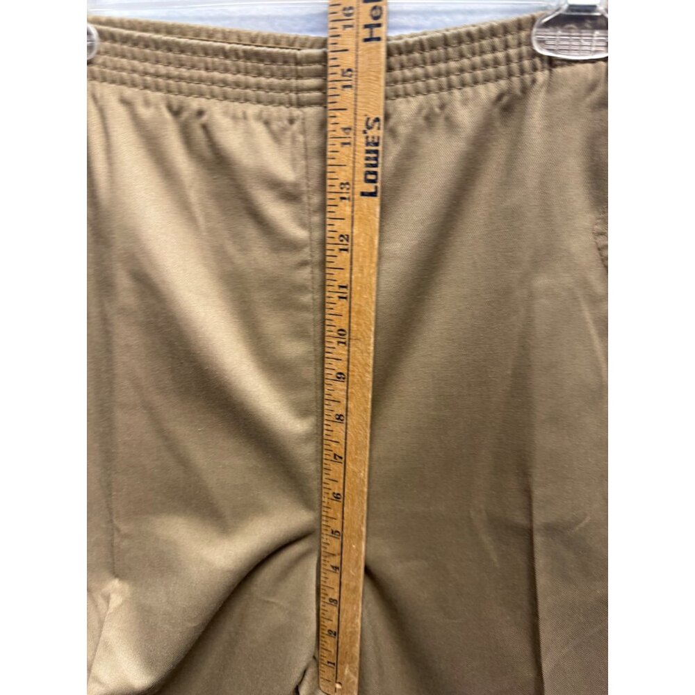 Levis Sportswear Womens Elastic Waist Tan Khaki Pants Size 14 - Picture 7 of 11
